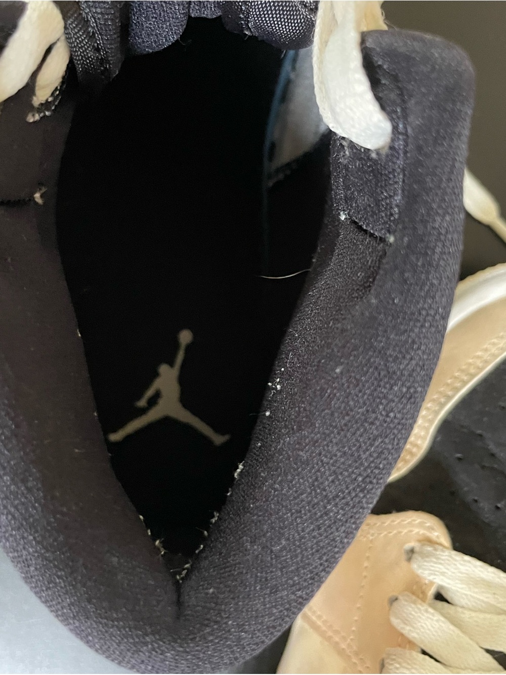 Nike Jordan Cream High-Top Sneakers Women's Size 7 - Picture 8 of 11